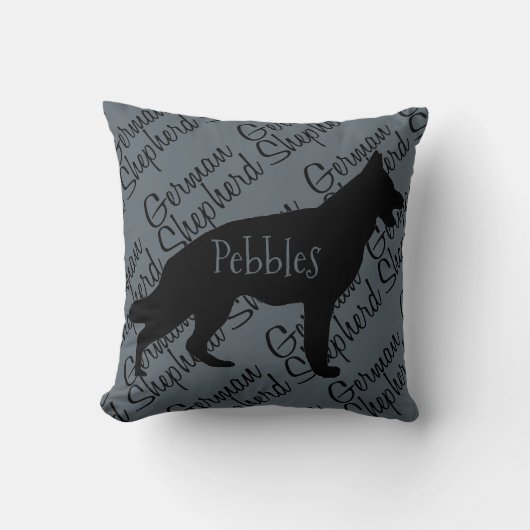 私のドイツの羊飼い犬の枕を愛する クッション (正面)