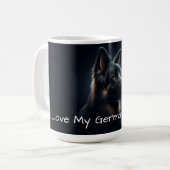 私のドイツシェパードが大好き コーヒーマグカップ (正面左)