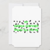 私のドイツ牧羊犬が私を踏み台にする 招待状 (正面)