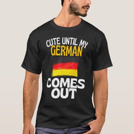 私のドイツ語が出るま来でかわいい Tシャツ (正面)