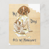 私のドイツ語の短い指食べ指宿題 ポストカード (正面)