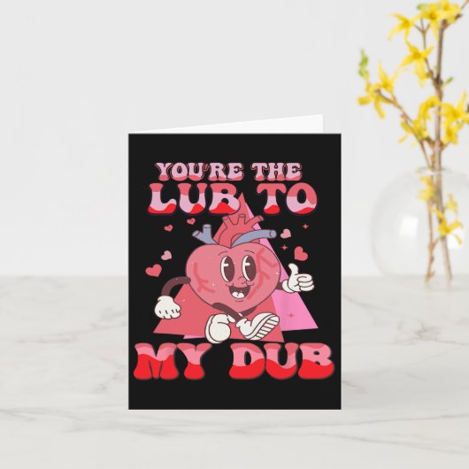 私のドゥブのルーブにあなたはいる CVICU看護師バレンタインさん カード (黄色い花)