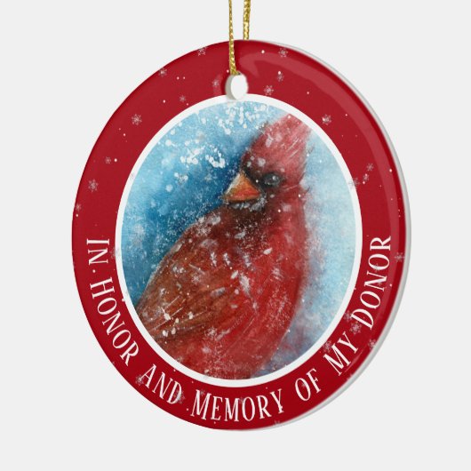 私のドナー移植クリスマスの記憶の中で セラミックオーナメント (左)