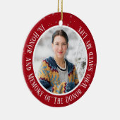 私のドナー移植クリスマスの記憶の中で セラミックオーナメント (右)