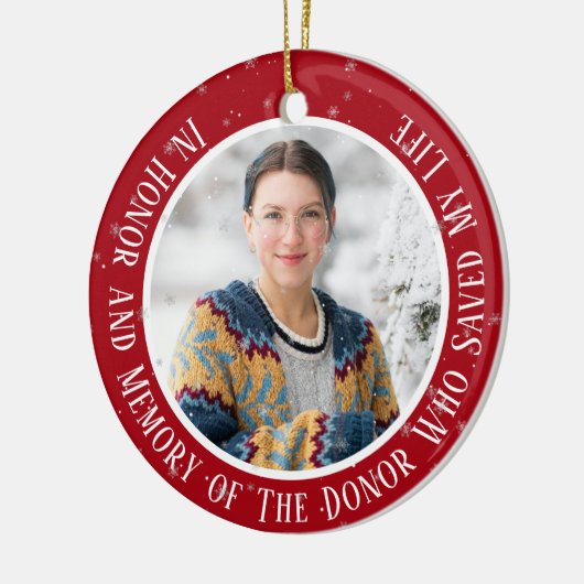 私のドナー移植クリスマスの記憶の中で セラミックオーナメント (左)