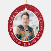 私のドナー移植クリスマスセラミックの記憶で セラミックオーナメント (左)