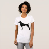 私のドバーマンは私の背中を持っている Tシャツ (正面フル)