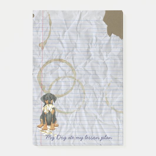 私のドバーマ食べンのレッスンプラン ポストイット (正面)