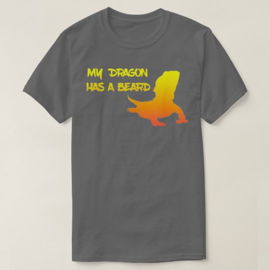 私のドラゴンは髭を持っている3 Tシャツ (デザイン正面)