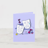 私のドラマの公演に参加してくれてありがとう サンキューカード (正面)