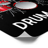 私のドラムのTouchセットのシャツを見たおもしろいか? ポスター (角)