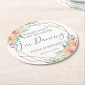 私のドリンクのコースターを取結婚らない ラウンドペーパーコースター (アングル)