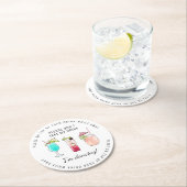 私のドリンクのラウンド結婚紙コースターを取らない ラウンドペーパーコースター (インサイチュ)