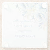 私のドレスの前に青いもの ブライダルシャワー ガラスコースター (裏面)