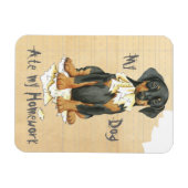 私のドーバー食べマン宿題 マグネット (横)