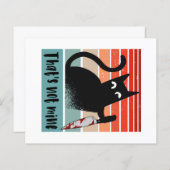 私のナイフはがき付き無邪気な猫ではない (正面/裏面)