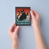 私のナイフはがき付き無邪気な猫ではない チラシ (手)