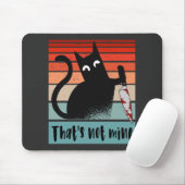 私のナイフはがき付き無邪気な猫ではない マウスパッド (マウス)