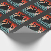 私のナイフはがき付き無邪気な猫ではない ラッピングペーパー (角)