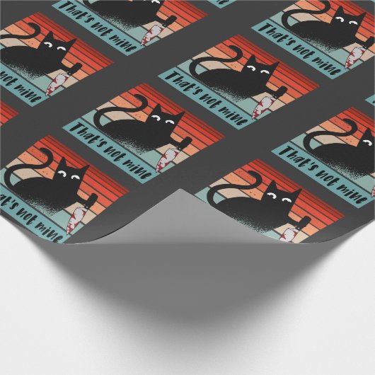 私のナイフはがき付き無邪気な猫ではない ラッピングペーパー (角)