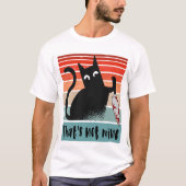 私のナイフはがき付き無邪気な猫ではない Tシャツ (正面)