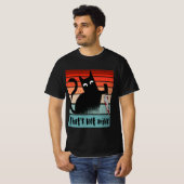 私のナイフはがき付き無邪気な猫ではない Tシャツ (正面フル)