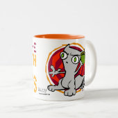 私のナットの憤りを感じて下さい! 泡立ったマグ ツートーンマグカップ (正面右)