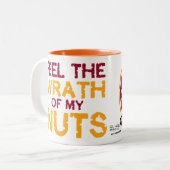 私のナットの憤りを感じて下さい! 泡立ったマグ ツートーンマグカップ (正面左)