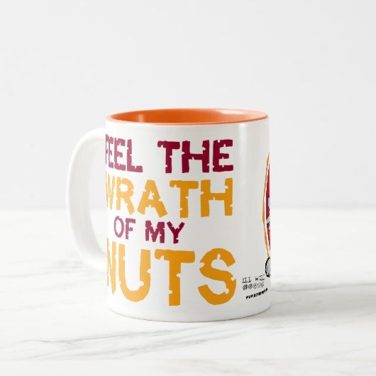 私のナットの憤りを感じて下さい! 泡立ったマグ ツートーンマグカップ (正面左)