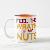 私のナットの憤りを感じて下さい! 泡立ったマグ ツートーンマグカップ (左)