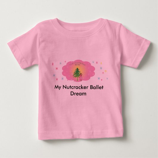 私のナツクラッカーバレエ幼児の長い袖ティー ベビーTシャツ (正面)