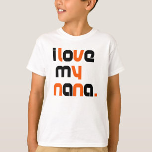 私のナナが大好きなユニセックス子供用Tシャツ Tシャツ
