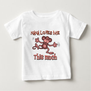私のナナはこの私を大いに愛します ベビーTシャツ