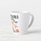私のナナは私を愛してる カフェラテマグ (右アングル)