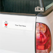 私のナナは私を愛します バンパーステッカー (トラック上)