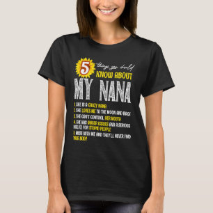 私のナナ・ヒマワリについて知っておくべきこと5つ Tシャツ