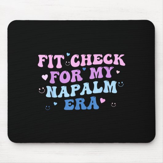 私のナパーム時代のデザインのための面白いフィットチェック マウスパッド (正面)