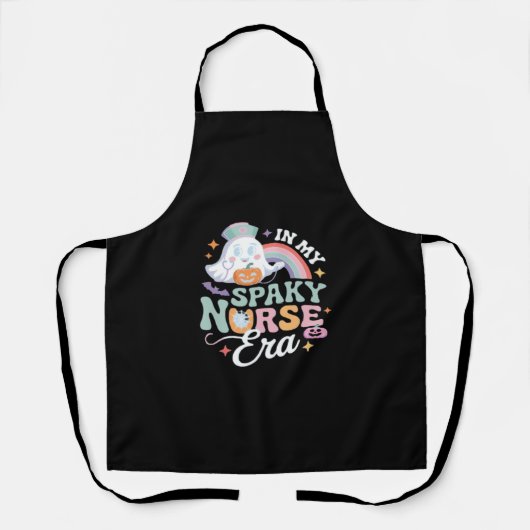 私のナースの不気味時代でハロウィーントリックまたは治療Es エプロン (正面)