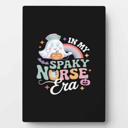 私のナースの不気味時代でハロウィーントリックまたは治療Es フォトプラーク (正面)