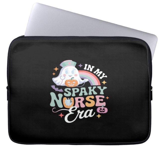 私のナースの不気味時代でハロウィーントリックまたは治療Es ラップトップスリーブ (正面)