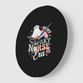 私のナースの不気味時代でハロウィーントリックまたは治療Es ラージ壁時計 (傾斜)