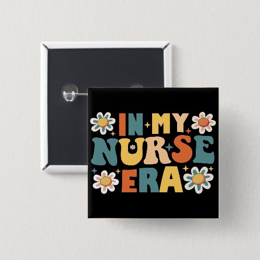 私のナース時代 缶バッジ (正面&裏面)