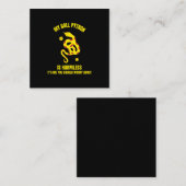 私のニシキヘビは無害な爬虫おもしろい性のペットヘビだ コーリングカード (正面/裏面)