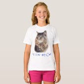 私のネコが大好き Tシャツ (正面フル)