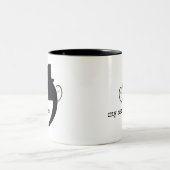 私のネメシス、極悪のコンマ ツートーンマグカップ (中央)