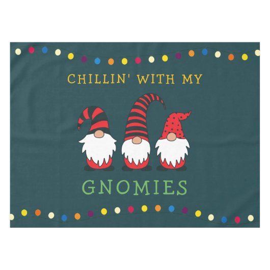 私のノミおもしろいーのクリスマスプーンと子供たち | テーブルクロス (正面(横))