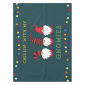 私のノミおもしろいーのクリスマスプーンと子供たち | テーブルクロス (正面)