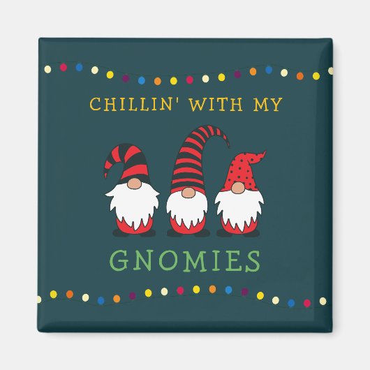 私のノミおもしろいーのクリスマスプーンと子供たち |マ マグネット (正面)