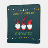 私のノミおもしろいーのクリスマスプーンと子供たち | Ce セラミックオーナメント (左)