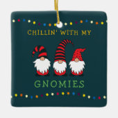 私のノミおもしろいーのクリスマスプーンと子供たち | Ce セラミックオーナメント (正面)